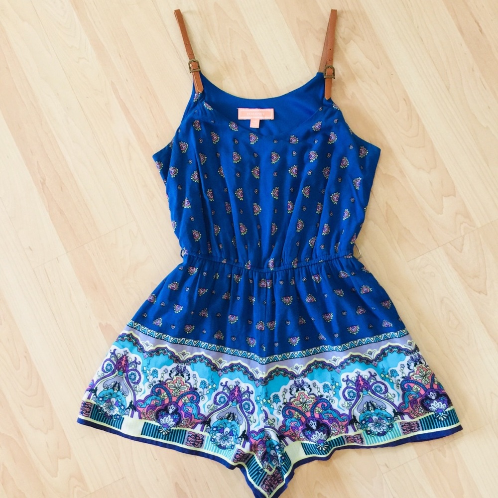 Peach Puff Renee Romper Boho Print